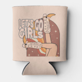 Retro Pastel Pink Rodeo Bachelorette Dosenkühler