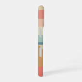 Retro Pastel Planet on Blocks iPhone 16 Hülle (Rechte Seite)