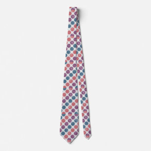Retro Pastel Polka Dot Pattern Trendy Krawatte