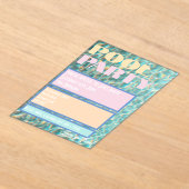 Retro Pastel Pool Party Invitation Acryleinladungen (Ablage )