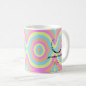 Retro Pastel Rainbow Foto-Vorlage bester Freund Kaffeetasse (VorderseiteRechts)