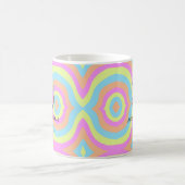 Retro Pastel Rainbow Foto-Vorlage bester Freund Kaffeetasse (Mittel)