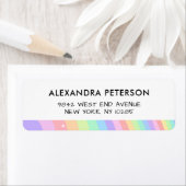 Retro Pastel Rainbow Wavy Pattern with Stars (Insitu)