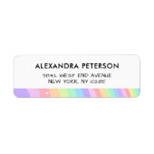 Retro Pastel Rainbow Wavy Pattern with Stars (Vorne)