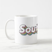 Retro Pastel Southpaw Mattiert Glass Coffee Kaffeetasse (Links)