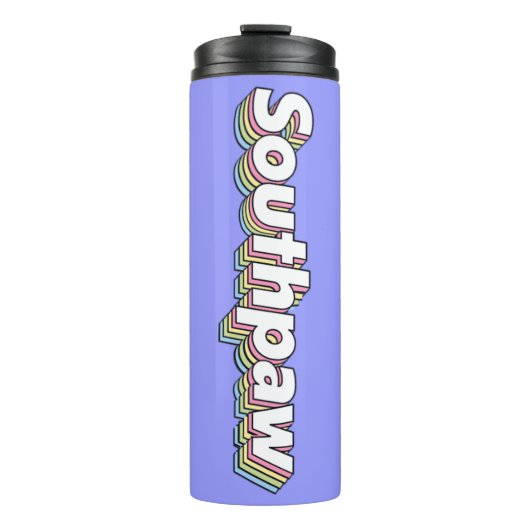 Retro Pastel Southpaw Thermal Tumbler 1970er Thermosbecher (Vorderseite)