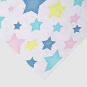 Retro Pastel Stars für Baby Seidenpapier (Ausschnitt)