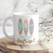 Retro Pastel Surfboards Kaffeetasse