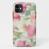 Retro Pastel Sweet Pea Pattern Case-Mate iPhone Hülle (Rückseite)