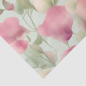 Retro Pastel Sweet Pea Pattern Seidenpapier (Ausschnitt)