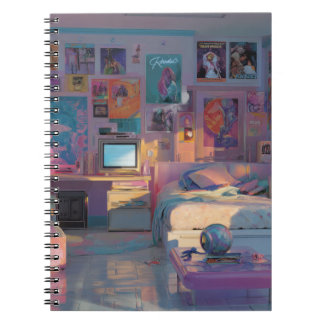 Retro Pastel Teen Dream Room Notebook Notizblock