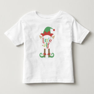 Retro Pastel Weihnachten Kleiner Elf Kleinkind T-shirt