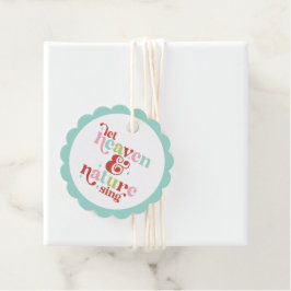 Retro Pastel Weihnachten Ließ Himmel und Natur Sin Geschenkanhänger