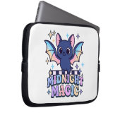 Retro Pastelcore Niedliches Halloween-Bat & Checke Laptopschutzhülle (Vorne Rechts)