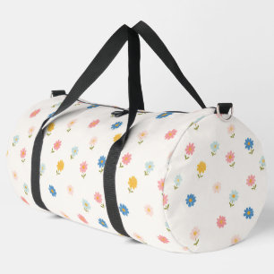 Retro-Pastell-Blumen-Baby Duffle Bag
