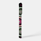 Retro-Pastell-Blumen-Mandala-Symmetrie iPhone Hülle (Rechte Seite)