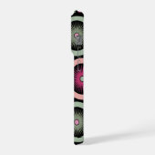 Retro-Pastell-Blumen-Mandala-Symmetrie iPhone Hülle (Linke Seite)