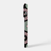 Retro-Pastell-Blumen-Mandala-Symmetrie iPhone Hülle (Linke Seite)