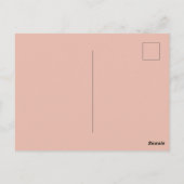 Retro-Pastell-Callcenter-Mode Postkarte (Rückseite)