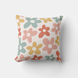 Retro Pastell floralgewebte Linde Druckkopfkissen Kissen