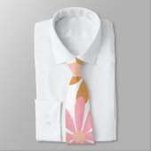 Retro-Pastell-Groovy-Daisy-Blumenmuster Krawatte (Gebunden)