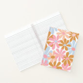 Retro-Pastell-Groovy-Daisy-Blumenmuster Notizblock (Innenseite)