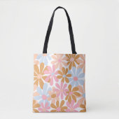 Retro-Pastell-Groovy-Daisy-Blumenmuster Tasche (Vorderseite)
