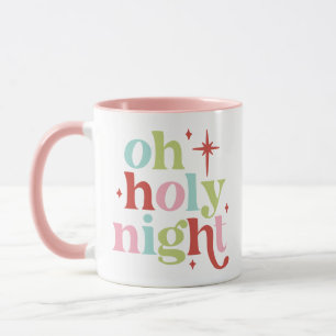 Retro Pastell Heilige Nacht Tasse