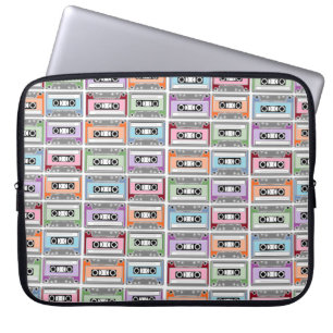 Retro-Pastell-Kassettenmuster Laptopschutzhülle