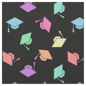 Retro PastellAbschluss-Kappen-Muster Stoff (Nahaufnahme)