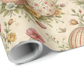 Retro Pastellfarben Ostereier Packpapier (Rolleneckpunkt)