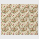 Retro Pastellfarben Ostereier Packpapier (Flach)