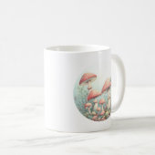 Retro Pastellpilze in sanften Farben 01 Kaffeetasse (VorderseiteRechts)