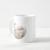 Retro Pastellpilze in sanften Farben 01 Kaffeetasse (Vorderseite Links)