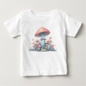 Retro Pastellpilze in sanften Farben 02 Baby T-shirt (Vorderseite)