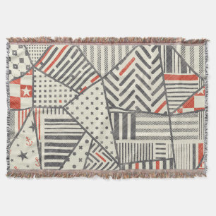 Retro-Patchwork: Abstrakte geometrische Gestaltung Decke