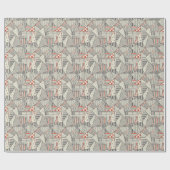 Retro-Patchwork: Abstraktes geometrisches Design Geschenkpapier (Flach)