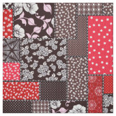 Retro-Patchwork-Blumen-Quilt-Muster Stoff (Muster)