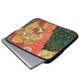 Retro-Patchwork-Collage-Kunst-Laptop-Hülle Laptopschutzhülle (Vorne Knopf)