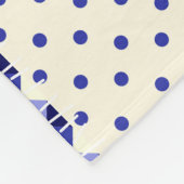 Retro Patchwork Dreiecke Nautic Style Fleecedecke (Ecke)