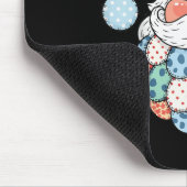 Retro Patchwork Santa Claus Christmas Preppy Xmas Mousepad (Ecke)