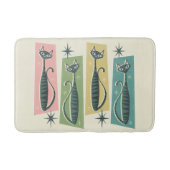 Retro Patchwork Tabbies ©studioxtin Badematte (Vorderseite)