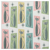 Retro Patchwork Tabbies ©studioxtine 2019 Stoff (Muster)