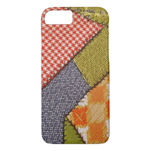 Retro-Patchwork verrückte Quilt-Design iPhone 8/7 Hülle