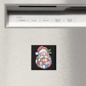 Retro Patchwork Weihnachten Weihnachten Preppy Mer Magnet (In Situ (Geschirrspüler))