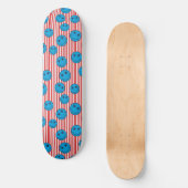 Retro Patriot Smiley Gesicht Skateboard (Vorderseite)