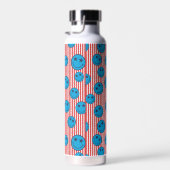 Retro Patriot Smiley Gesicht Trinkflasche (Rechts)