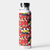 Retro Patriot Smiley Gesicht Trinkflasche (Rechts)