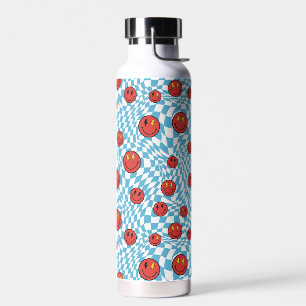 Retro Patriot Smiley Gesicht Trinkflasche