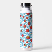 Retro Patriot Smiley Gesicht Trinkflasche (Vorne)